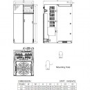 Przemiennik częstotliwości 3-fazowy 7,5 kW 230V AC Delta Electronics VFD33AMS23ANSAA